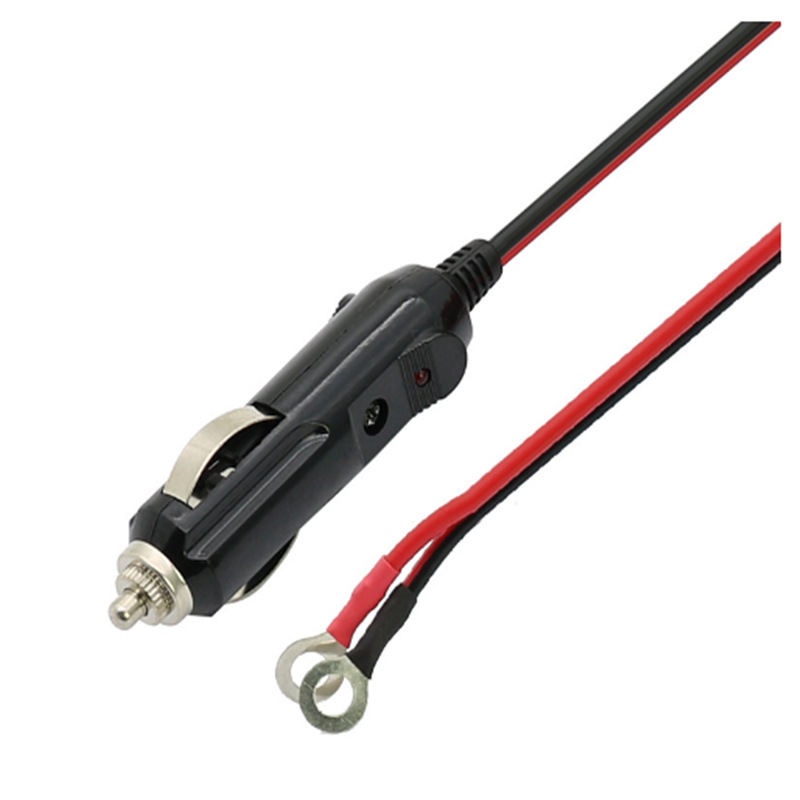 热销生产车载点烟器　冰箱可用　美式电木材质电源线车载专用