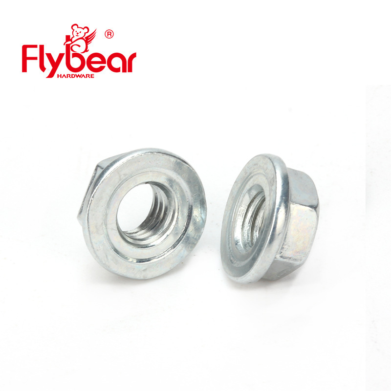 福贝尔工厂制造35#钢P66六角法兰面自锁螺母定D318
