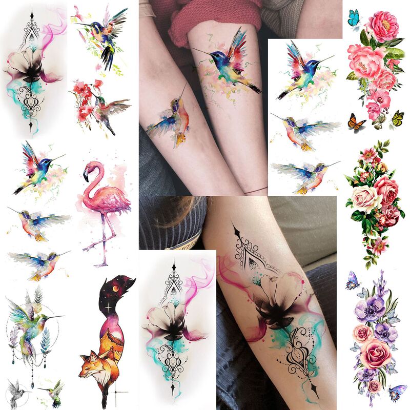 Cross-border colorful animal pattern temporary tattoo stickers for arms and neck, Temu stickers, tattoo Amazon Cross-border colorful animal pattern temporary tattoo stickers for arms and neck, Temu stickers, tattoo Amazon