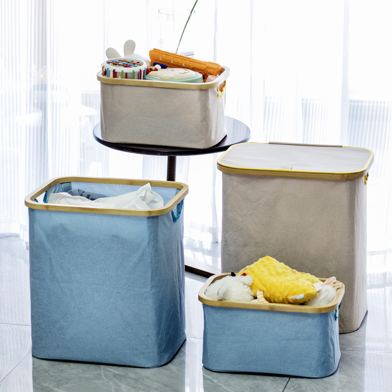 Caja de almacenamiento japonesa trenzada de bambú tela tela cesta de almacenamiento juguetes caja de almacenamiento caja de almacenamiento caja de almacenamiento caja de almacenamiento