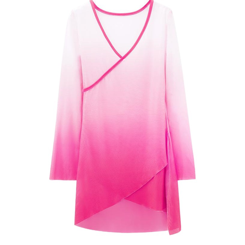 Ropa de práctica de danza clásica para niños ropa de rendimiento de danza étnica para niños ropa de estilo chino de verano para mujeres ropa de gasa de baile de encanto corporal