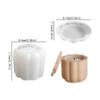 Lace storage cup (bottom + lid)