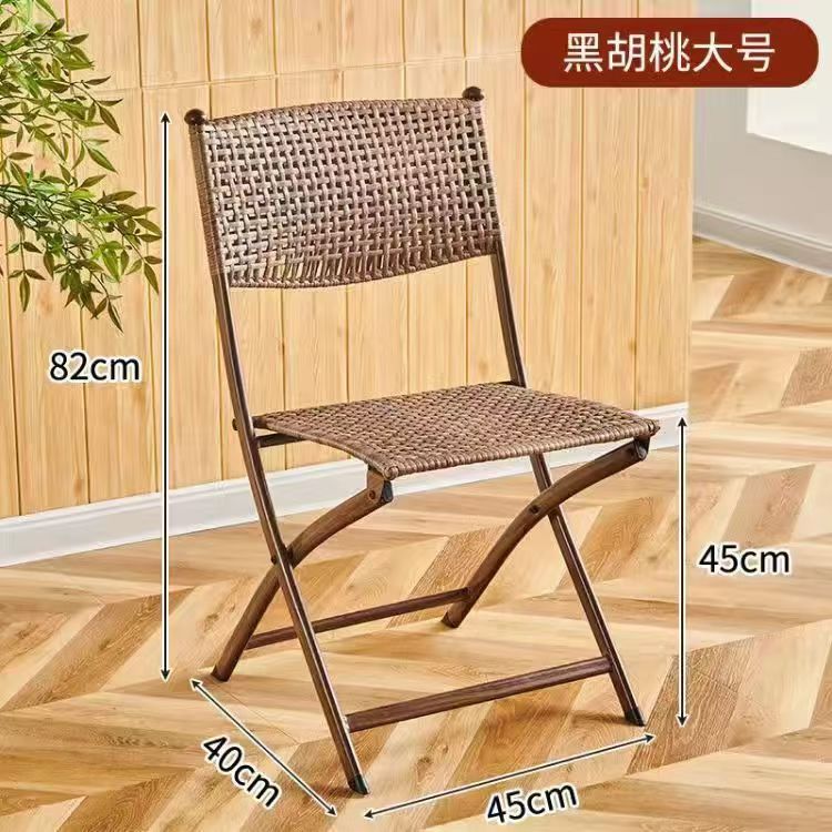 silla plegable de caña hecha a mano simple camping barbacoa al aire libre balcón sala de estar comodidad selección de mesa silla caña silla