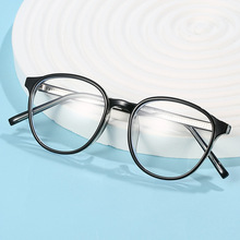TR90新款復古近視眼鏡框架男女同款全框大框圓框眼鏡框防藍光平鏡