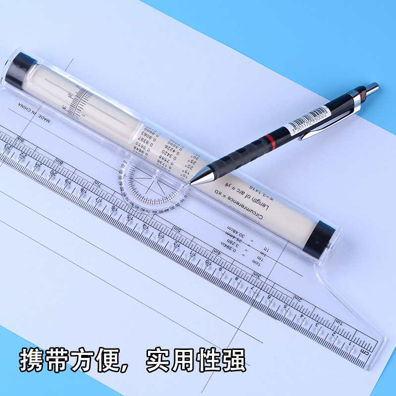 30cm de ángulo paralelo regla rodante regla de balance rodante regla multifunción de diseño de dibujo regla de dibujo herramienta