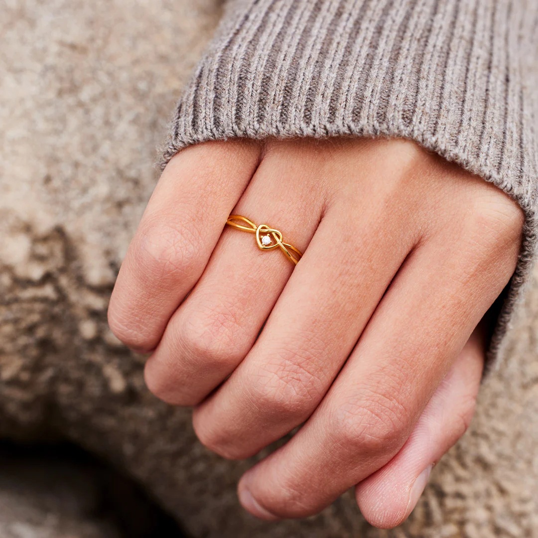 Daily, Shopping Occasion 925 Sterling Silver Material 925 Sterling Silver Zircon Heart Shape Rings