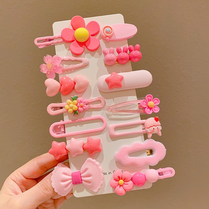 Red de Internet para niños horquilla tocado 2025 nueva niña horquilla niña linda bebé flequillo clip de cabello roto