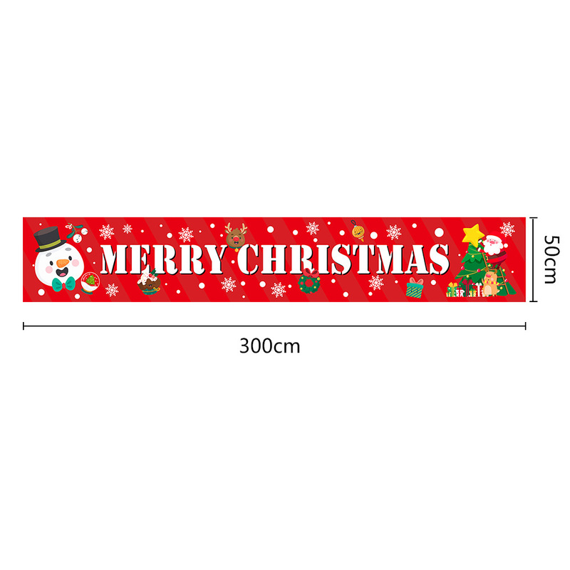 2025年越境新作クリスマスバナー、お祭りムードを高める装飾、赤いサンタクロース、庭やパーティー用の吊り下げ旗|undefined