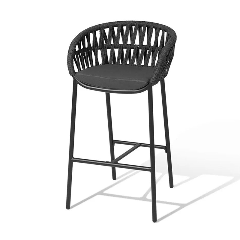 Mesa y silla de jardín al aire libre combinación de patio al aire libre villa zona de ocio balcón al aire libre silla de caña de aluminio muebles