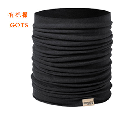 Yiya seamless headscarf neck warmer, solid color REACH organic cotton cycling multifunctional sweat-absorbing magic neck gaiter