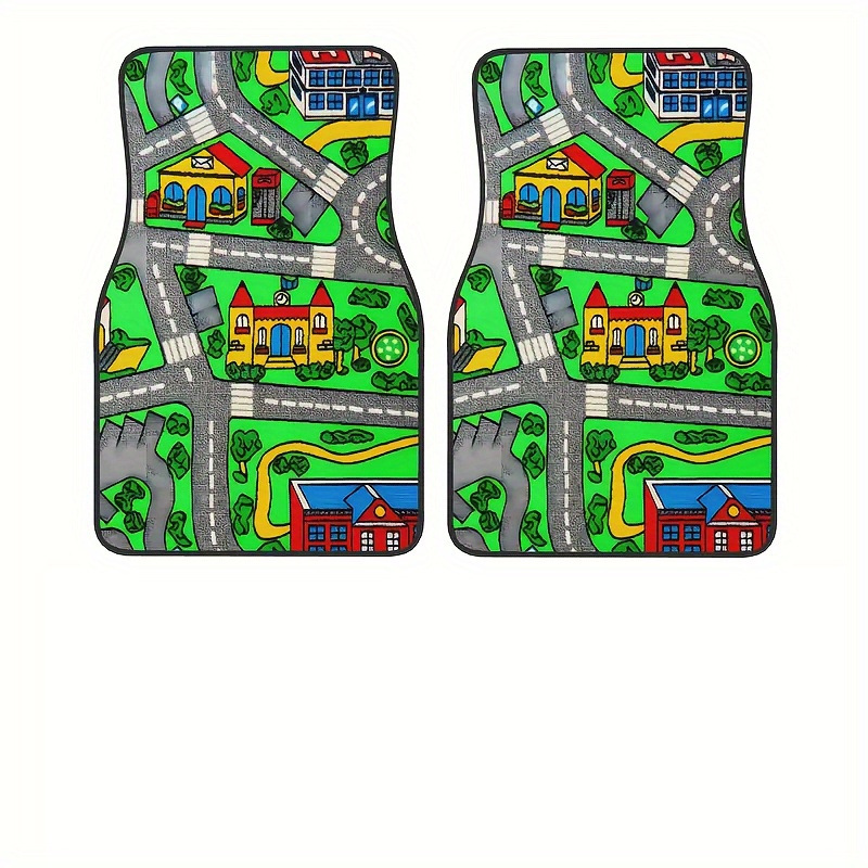 TEMU Vintage Nordic Style Car Floor Mat Carpet Four-Piece Set, Dirt-Resistant Floor Mat, Amazon TEMU Floor Mat Wholesale