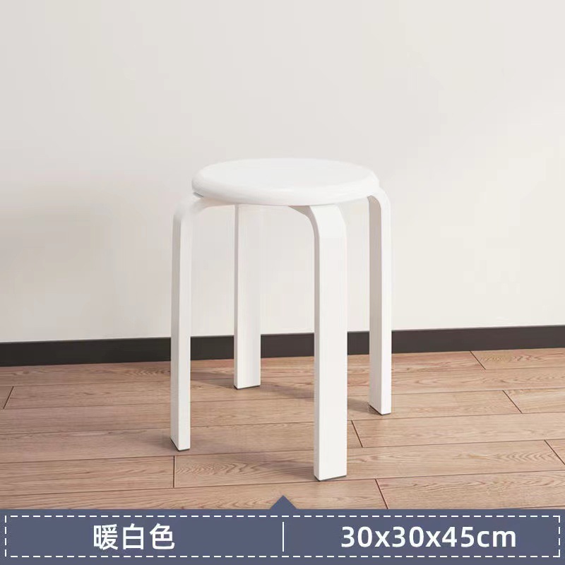 [두꺼운 나무 다리-테이블 높이에 적합] 퓨어 화이트 1