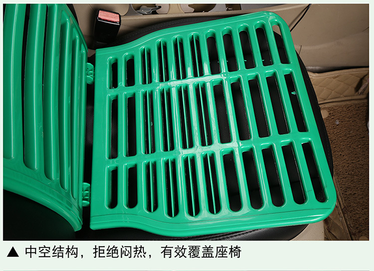 Engineering vehicle seat cushion forklift forklift excavator double-layer ventilated breathable small universal seat cushion summer plastic square cushion