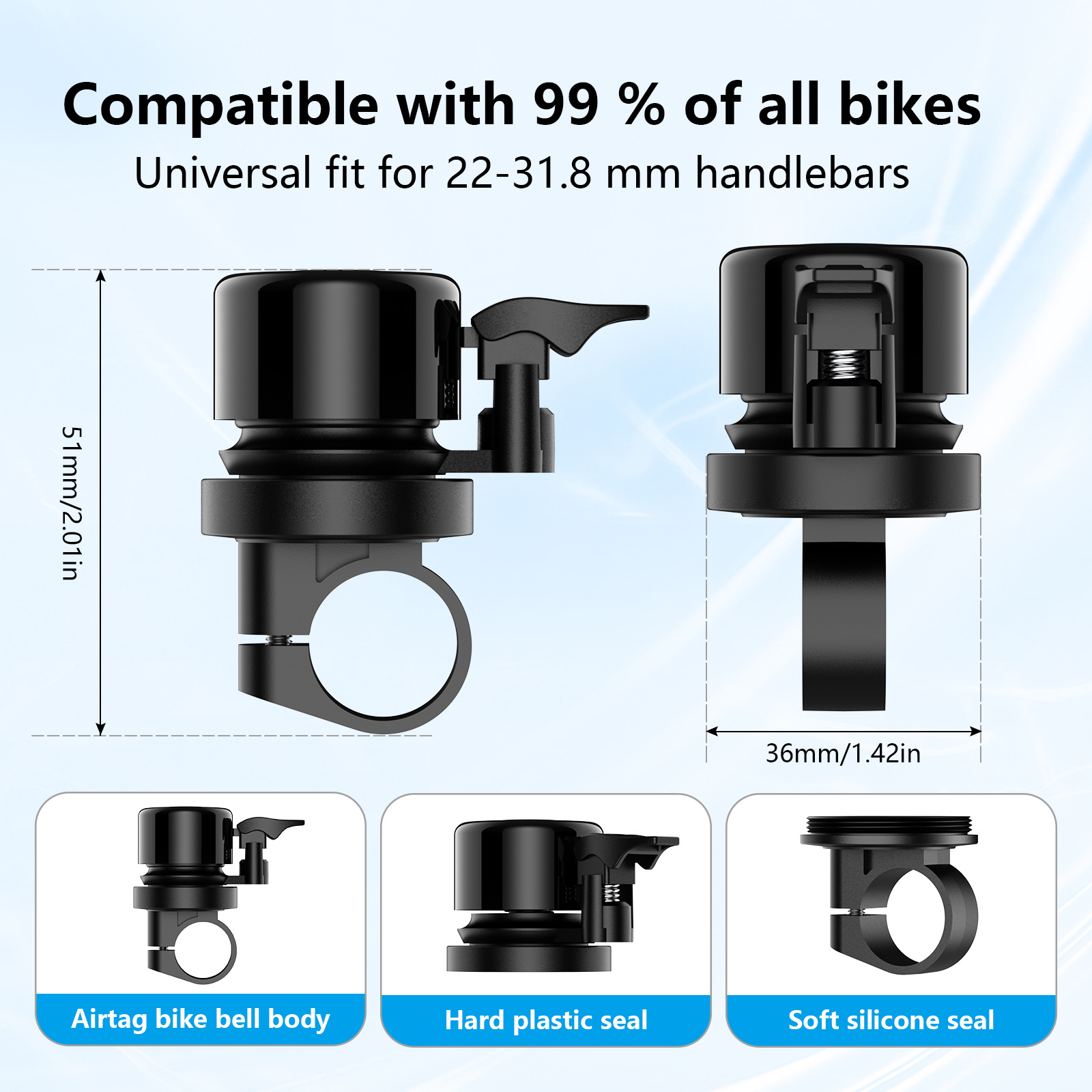 Bicycle Bell Antirobo Buscador Find my Bell Antirobo Localizador Global MFI