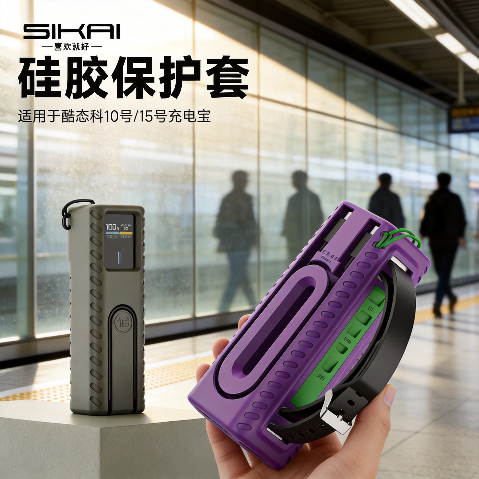 适用CUKTECH酷态科全系保护套10号15se理线外壳软硅胶拼色20mini