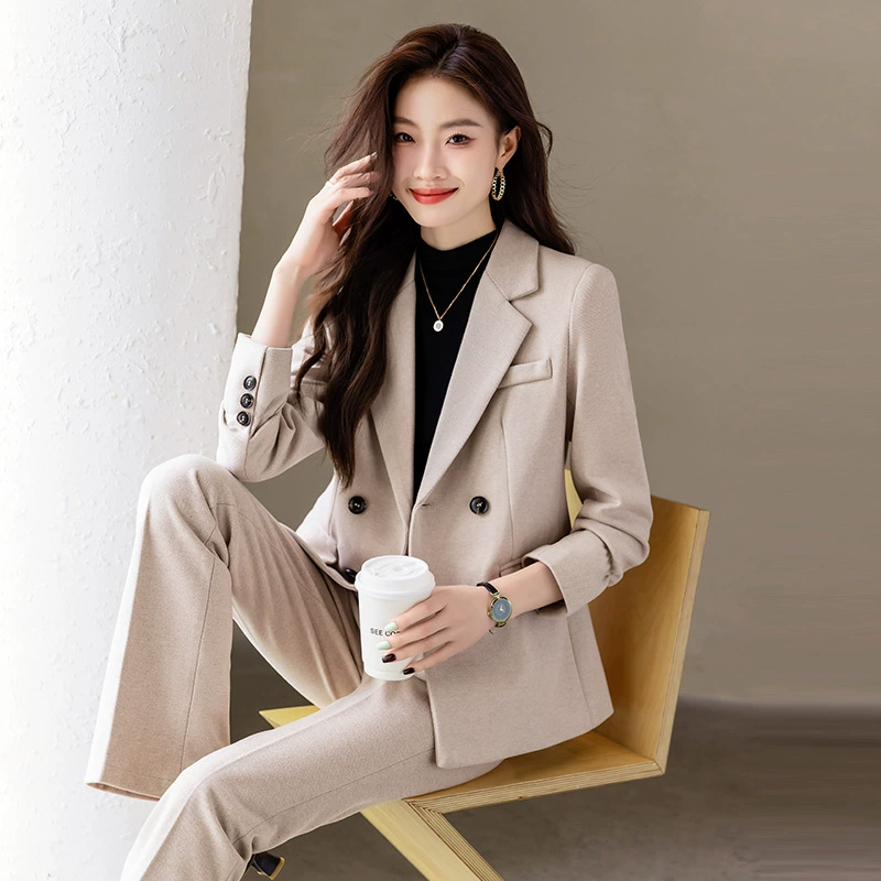 [New high-quality tailcoat set, women's business office jacke]