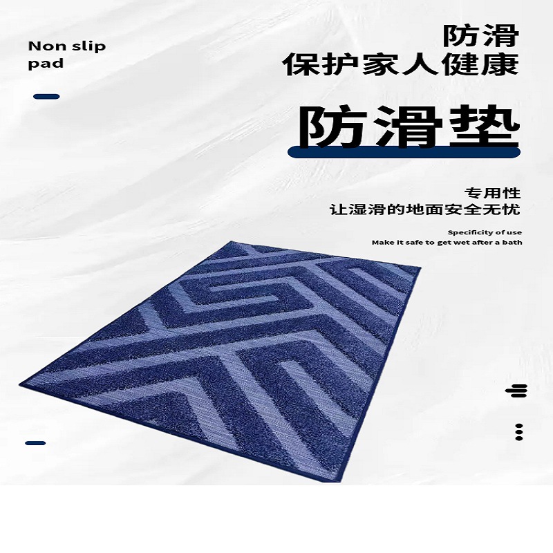 Nuevos productos de peluche tallados en la puerta alfombra de piso dormitorio cama alfombra de pie puerta de baño alfombra de absorción de agua lujosa viento ultra suave image 5