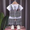 Summer summer clothing, set girl's, sleeves for boys, 2023 collection, Korean style, with short sleeve