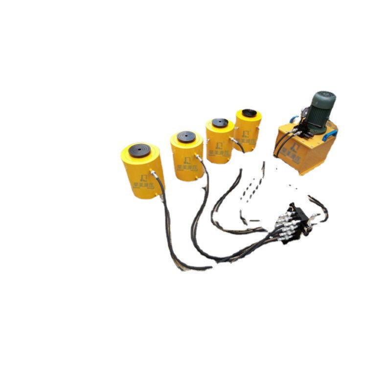 电动同步液压千斤顶 分离式液压泵站 桥梁单双作用电动液压千斤顶