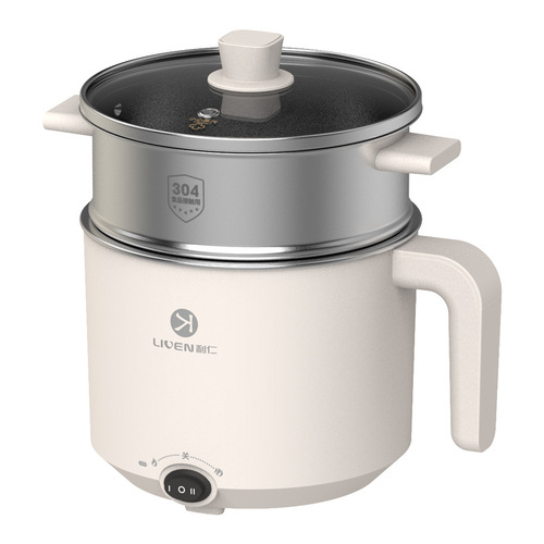 Liren cooking pot steaming pot split electric hot pot electric hot pot multi-purpose pot dormitory instant noodle pot small hot pot with steamer