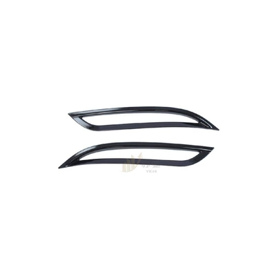 Suitable for Tesla Tesla model 3 rear fog lamp trim strip rear tail lamp trim sequin frame exterior trim modification LU (Other Automotive Exterior Supplies) - paint-black