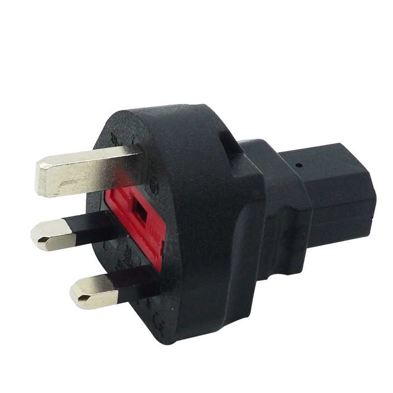 IEC320 C13转英式英标转换插头 家用电器服务器C13转UK转接头