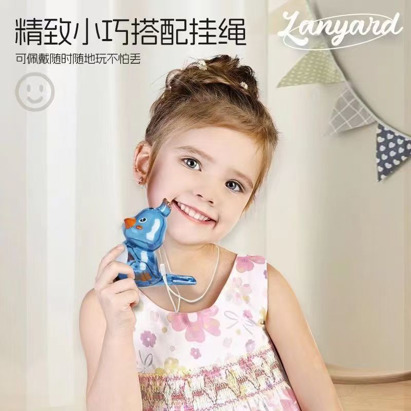 (2개) 물새 휘파람 어린이 입 근육 발음 훈련은 물을 채우고 물을 추가하여 조류 호출  조류 휘파람 장난감을 배울 수 있습니다