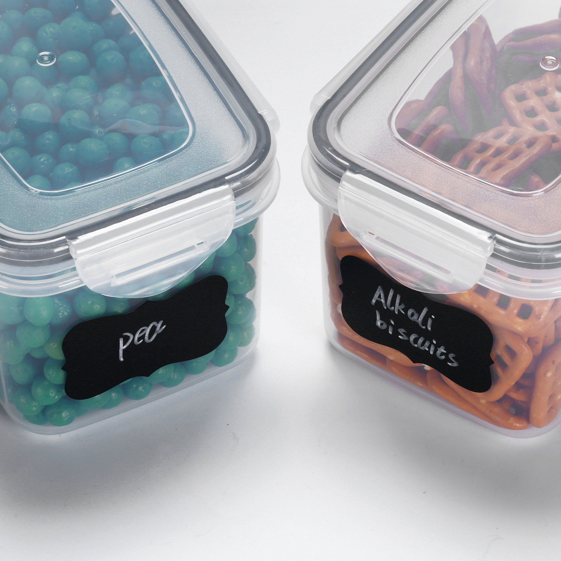 piece Sealed Set Kitchen Crisper Food Grade PP Box Grains Transparent Plastic Storage Jar_voghion.com