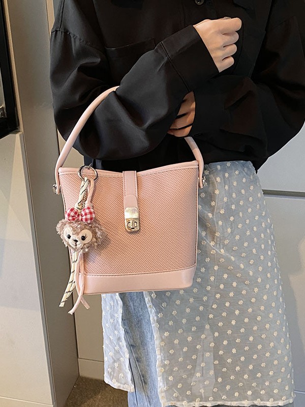 Comercio exterior transfronterizo retro bolso de cubo de mano de color 2025 nuevo nicho de alto nivel simple hombro bolso de mujer image 4
