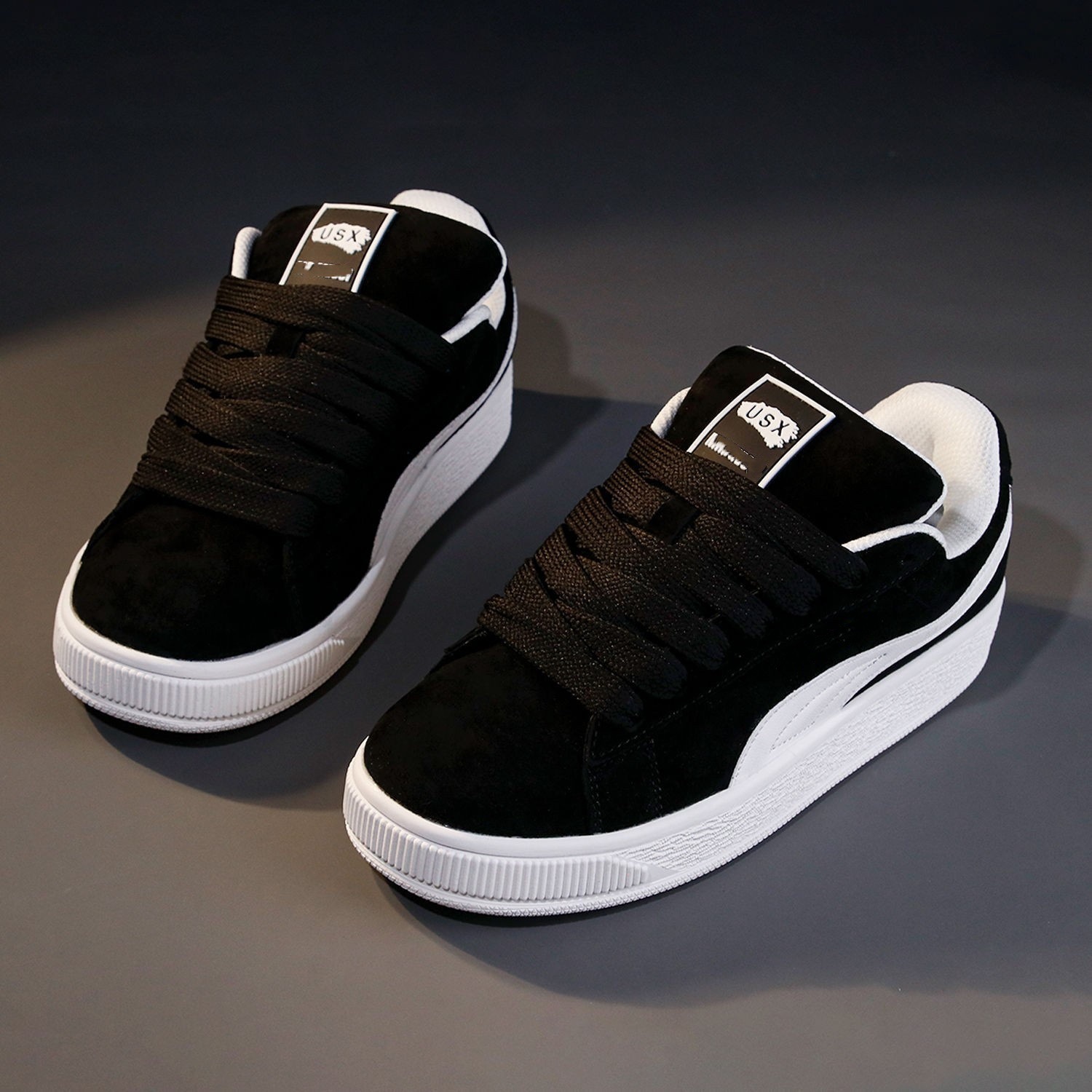 Zapatos Breadboard de talla grande para mujer, modernos y versátiles para primavera y otoño, zapatos casuales blancos, zapatos unisex, zapatos de mujer de talla grande del 41 al 43.