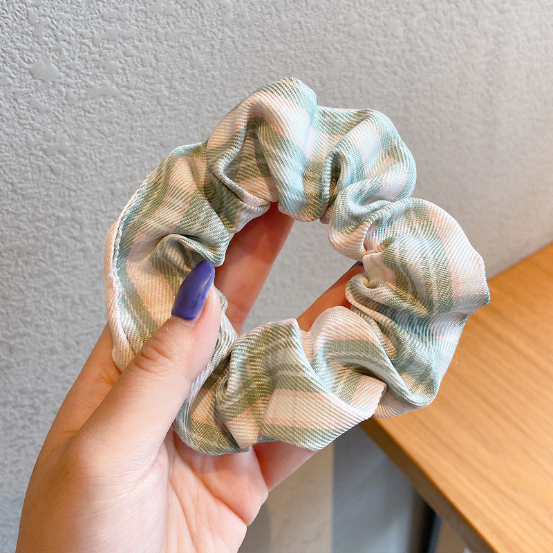 Temperamento floral intestino grueso anillo para el cabello bola femenina cabeza cuerda dulce cola de caballo cuerda para el cabello banda de goma de alta calidad accesorios para el cabello al por mayor