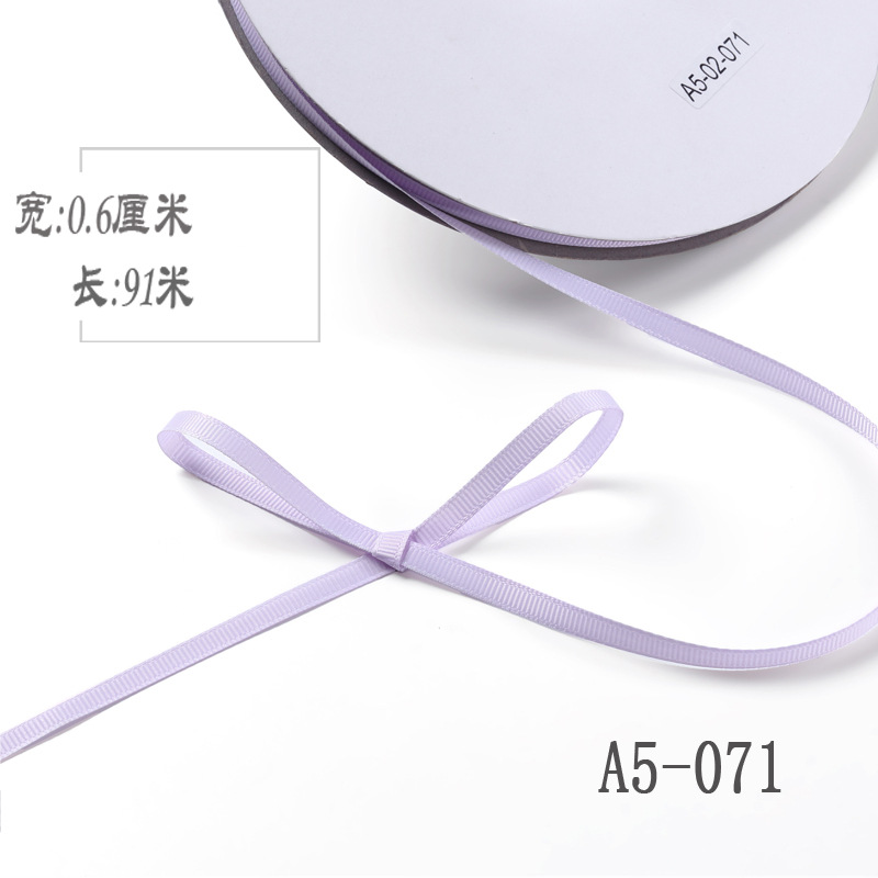 6mm de alta densidad costilla cinta DIY cinta colgante grano etiqueta marcador caja de regalo embalaje arco ropa hilo cinta