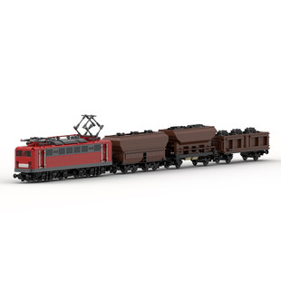 Building Blocks Cross-Border Moc-108963 Br150 Coal Car Train Model 2377 Particle Number Toys Gifts