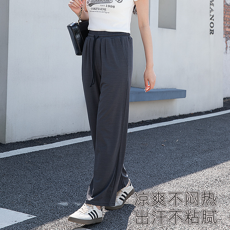 新型夏の美しい諾ウールの女性のワイドレギンスの防蚊メリノウールの速乾の通気性のズボンのラッパのズボン|undefined
