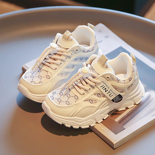 Girls' Dad Shoes 2025 Autumn Children's Korean Style Durable Sports Shoes for Boys, Primary School Students' Casual Shoes