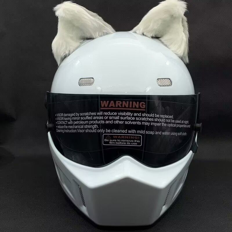 Cat Ears: Motuoche Auto Parts and Accessories - front-white-back-gray-ears-with-wire-simulation