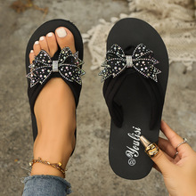 G 11234 Rhinestone butterfly flip flops ˮ�����������