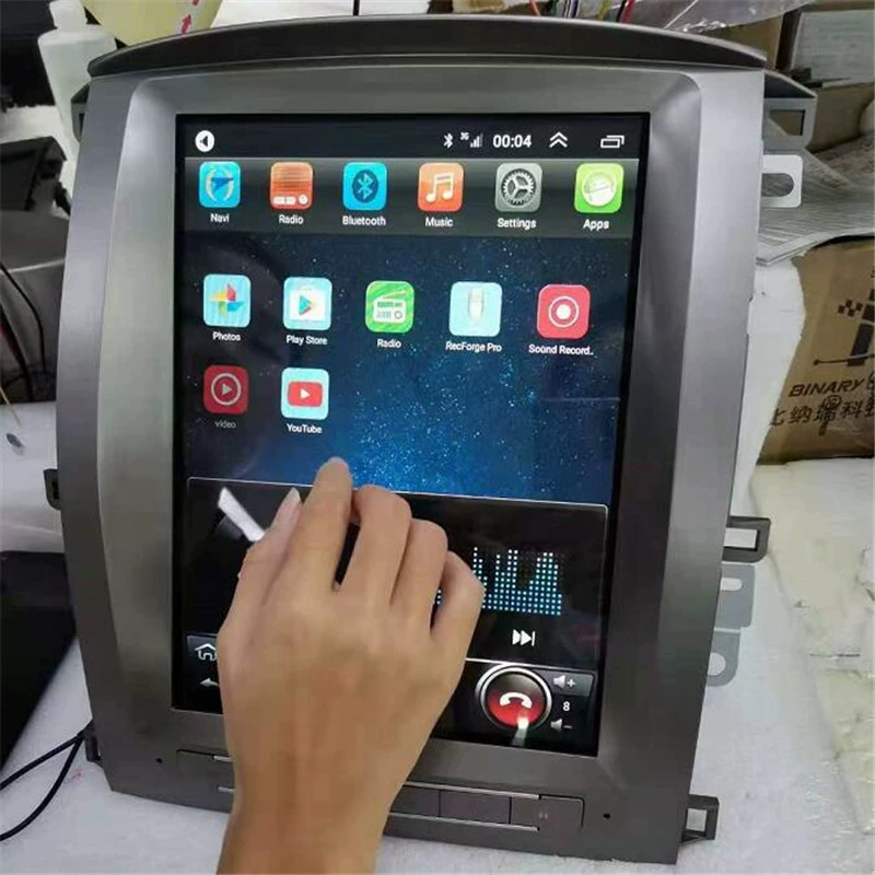 Подходит для Toyota 2006-2011 Cool Luzawa LC100 LX470 Android умная навигация 12.1-дюймовый вертикальный экран
