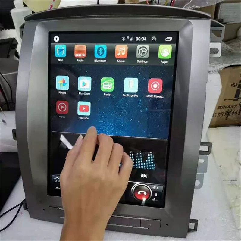 Подходит для Toyota 2006-2011 Cool Luzawa LC100 LX470 Android умная навигация 12.1-дюймовый вертикальный экран