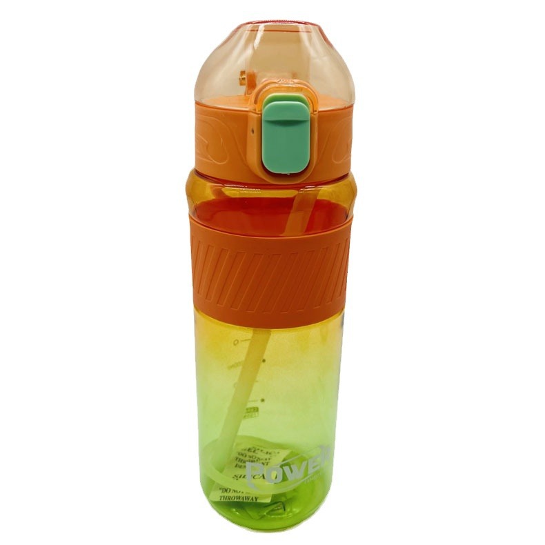 Weilong 9039 nuevo gradiente de color paja taza de agua brillante color fresco hermoso plástico taza Estudiante Adulto taza de agua