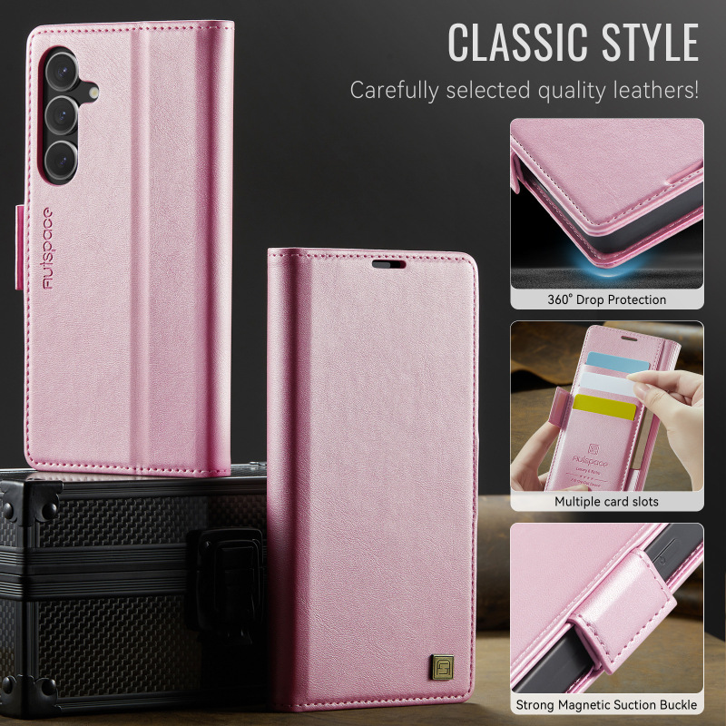 Samsung S25 保護ケース S24 ウォレット携帯電話ケース S24FE 磁気ケース S25PLUS カードフリップレザーケースに適しています。|undefined