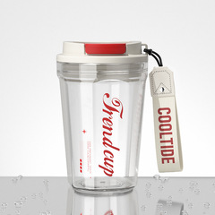 Coffee Insulated Cup High-Endurance 316 Student Plastic Water Bottle Children Portable On-the-Go Cup Gift Wholesale