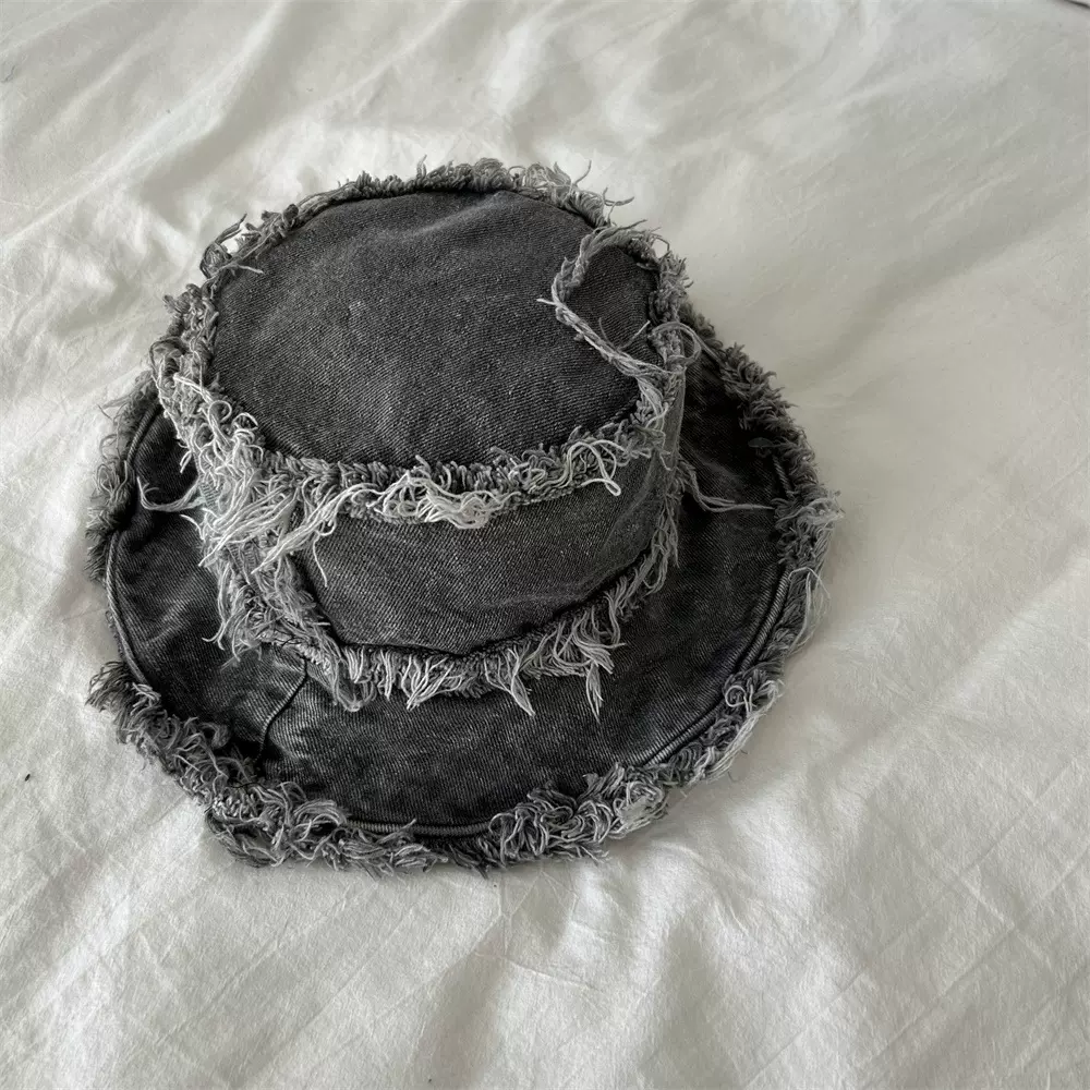 hatazzle帽子水洗做旧盆帽时装帽女日系街头嘻哈渔夫帽跨境双面