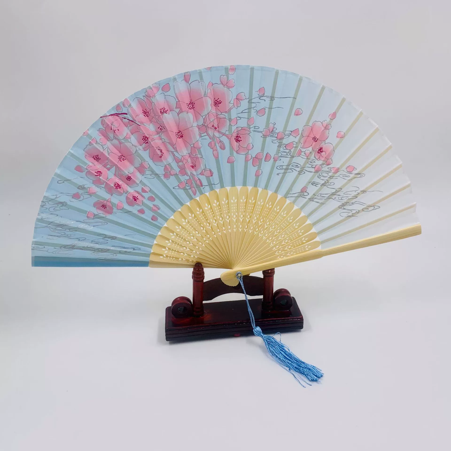 Folding Hand Fan Hanfu Style, Silk-screen Print, High-definition Patterns, Fine Workmanship