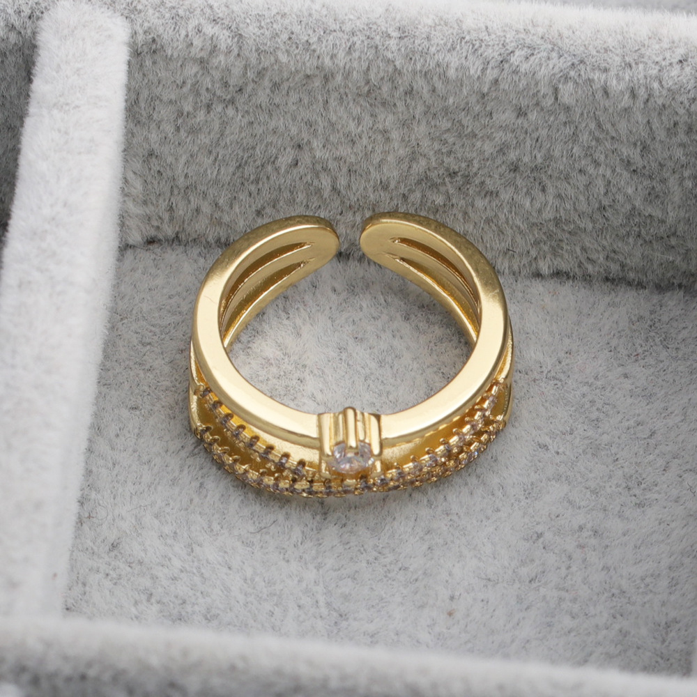 Fashion Geometric Open Copper Ring Wholesale display picture 5