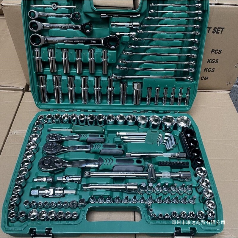 Minda Hardware 150 ピース自動車修理ツールセット車の修理セットソケットレンチ組み合わせツール修理|undefined