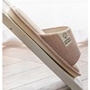 Summer slippers, non-slip footwear indoor, universal slide for beloved, cotton and linen, wholesale