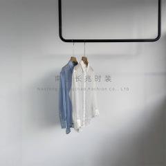 高支苎麻衬衫~小禾平纹布轻薄白色防晒空调衫早秋女内搭高J文艺范