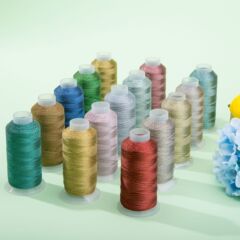 Sesame Gold & Silver Multi-Colored Stranded Yarn with Segment Dyeing, 3/6/9/12 Strands, DIY Tassel Thread for Bracelets & Necklaces