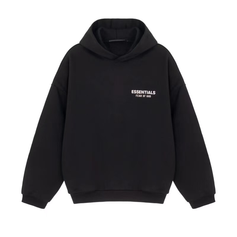 Fear Of God Essentials Autumn/Winter Hoodie, Drop-Shoulder Loose Fit, Unisex, Casual and Versatile